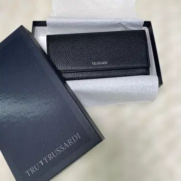 TRU TRUSSARDI 새상품 남성용 장지갑 블랙