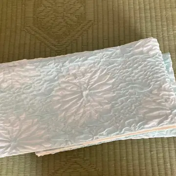 스카이블루 x 아이보리 후쿠로 오비 일본제