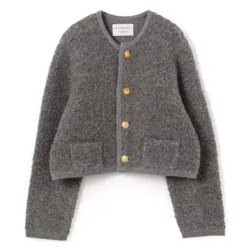 23AW 새상품급 맥피 투모로우랜드 무스탕 크루넥 가디건