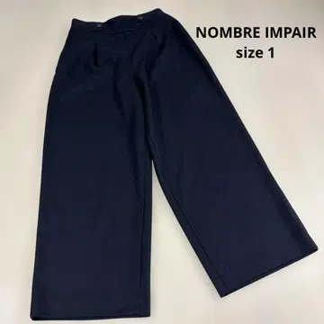 NOMBRE IMPAIR 네이비 와이드 팬츠 1