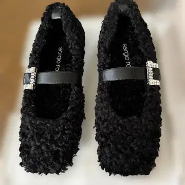 sergio rossi 플랫슈즈 37 하프 사이즈 블랙 15일까지 판매