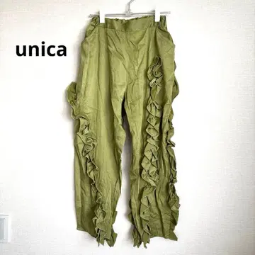 unica 유니카 아지메 프릴 팬츠 광택 여성용