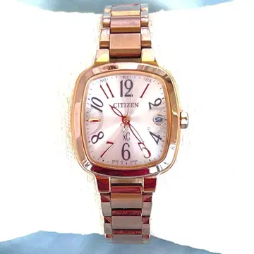 새상품급 크로스시 xC 전파 솔라 H058 스퀘어 브론즈 완전 가동