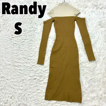 랜디 S 숄더컷 바이컬러 원피스