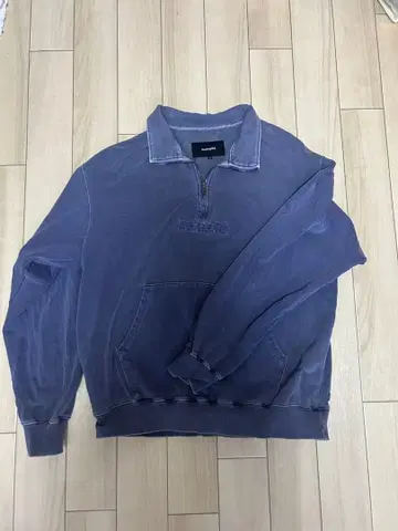 마하그리드 퍼플 지퍼 맨투맨