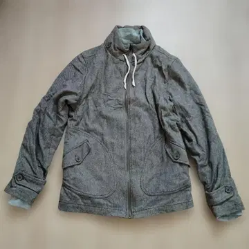 그레이 풀 집업 캐주얼 자켓