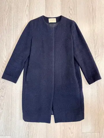 UNITED ARROWS 네이비 노카라 코트