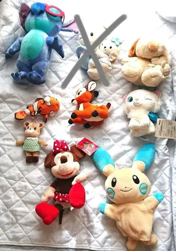 [16일까지] 장미 가능 봉제 인형 세트 스티치 미니 마우스