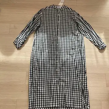미사용! 아메리칸 홀릭 깅엄 체크 긴팔 셔츠 원피스