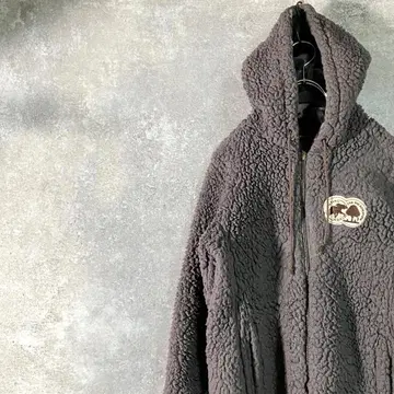 HUNTING WORLD 보아 자켓 긴팔 그레이 집업 로고