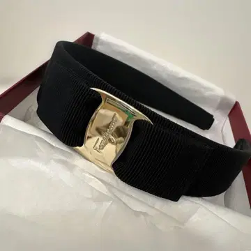 Salvatore Ferragamo 블랙 헤어밴드 머리띠