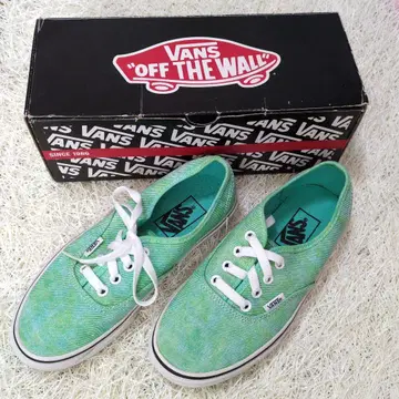 VANS 에메랄드 그린 스니커즈 박스 포함 23.0cm
