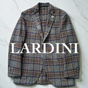 미사용급 LARDINI 테일러드 자켓 울 트위드 이탈리아 48