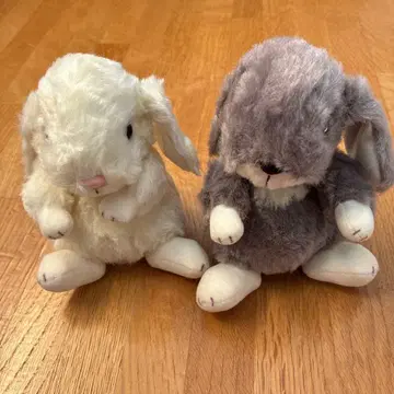 STAR CHILD제 롭이어 봉제 인형 2개 (아이보리 그레이)