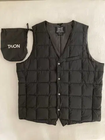 TAION 타이온 이너 다운 베스트 남성용 블랙