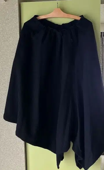 요지 야마모토 블랙 팬츠형 디자인 스커트