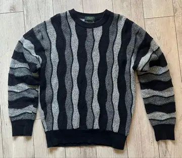 Artemodena 니트 스웨터 블랙 그레이 화이트