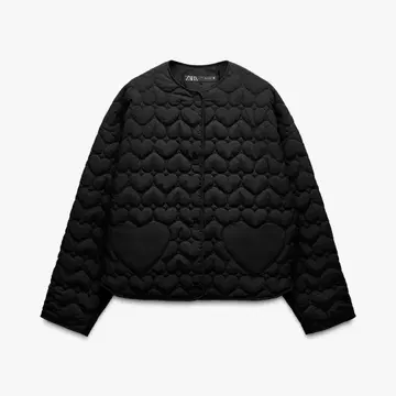 ZARA 하트 퀼팅 자켓