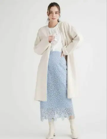 오리지널 리본 메쉬 레이스 스커트