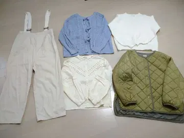 [ 묶음 판매 ] 사만사 모스모스 & 에카 소포 5세트 퀼팅 자켓 외