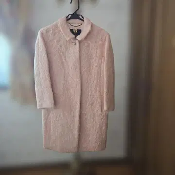 INED 핑크 롱 코트