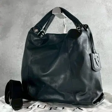 미사용급 훌라 토트백 2way 숄더 사선 크로스 가죽 블랙