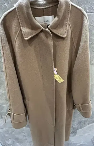 LE CIEL BLEU 베이지 롱 코트 36