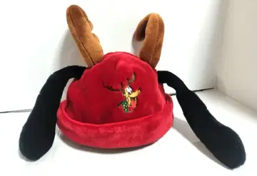 플루토 크리스마스 팬캡 모자 루돌프 디즈니랜드 레트로