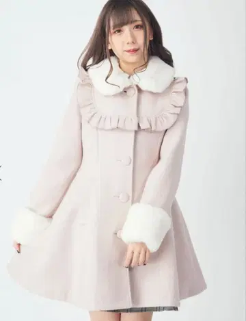 Ank Rouge 요크 프릴 도리 코트