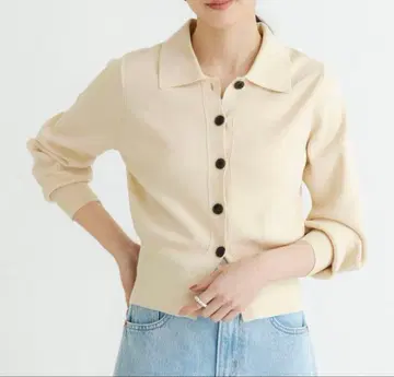 URBAN RESEARCH 셔츠 칼라 숏 가디건