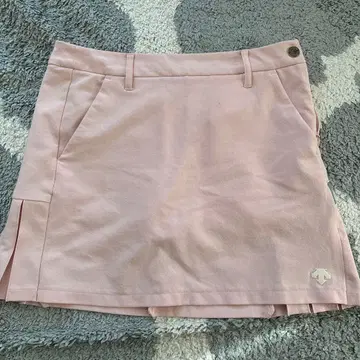 핑크 슬릿 포함 스커트