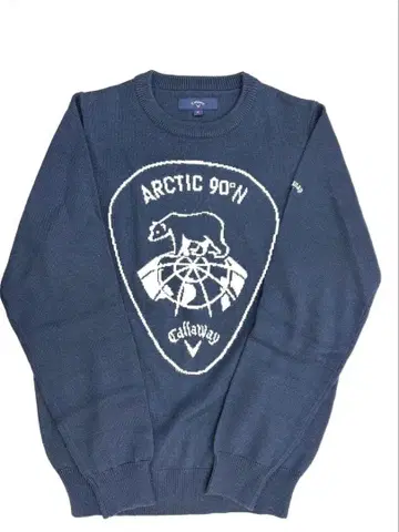 새상품급 캘러웨이 골프 울/아크릴 스웨터 네이비 M