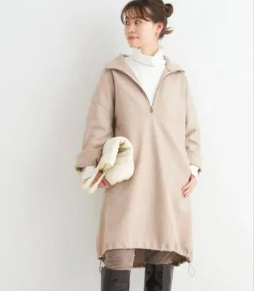 새상품급 프레임워크 울 저리 집업 미니 원피스