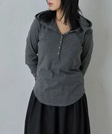 goocy 구시 보더 후디 롱 T