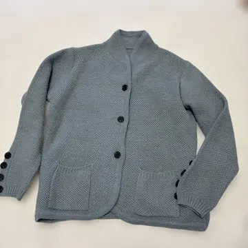 그레이 니트 가디건 긴팔