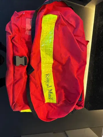 Royal Mail 메신저 백 빨간색