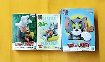 톰과 제리 소프트 비닐 피규어 세트 3점