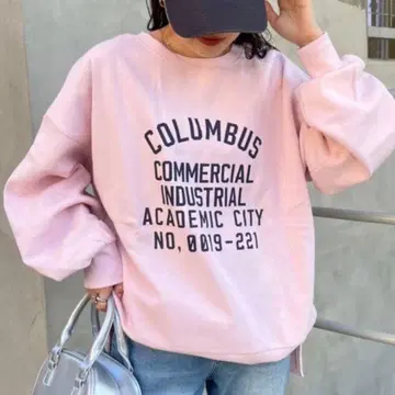 새상품급 CIAOPANIC TYPY 사이드 슬릿 칼리지 맨투맨