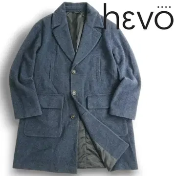 hevo 이탈리아제 울 혼방 멜톤 체스터 코트 비즈니스 코트
