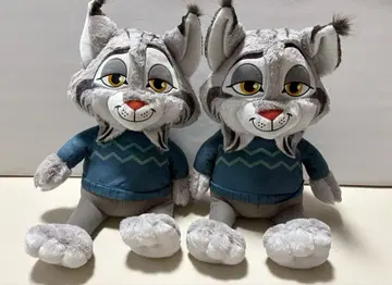 주토피아 2 FukuFuku V-BIG 봉제 인형 파우버트 2개