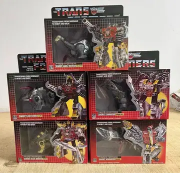 새상품급 미국판 트랜스포머 G1 다이노봇 포격 전사 5체 세트