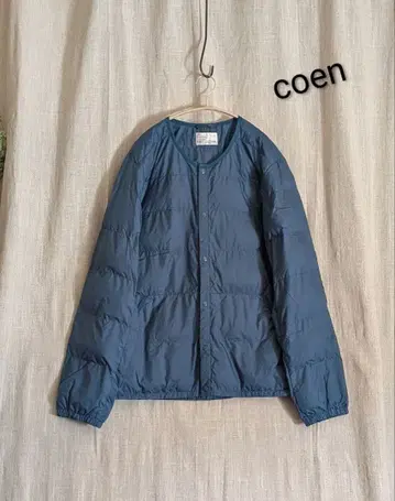 coen 충전솜 자켓 블루