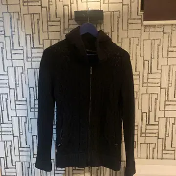 5351 POUR LES HOMMES 블랙 집업 스웨터