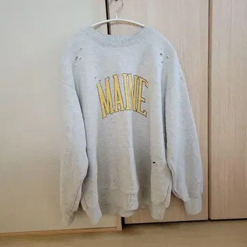 FREAK'S STORE 데미지 로고 스웨트 셔츠