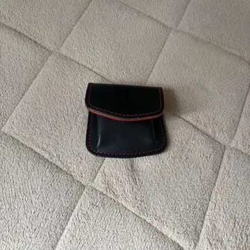 플랩 코인 케이스 블랙 x 레드 PARCO ROSSO