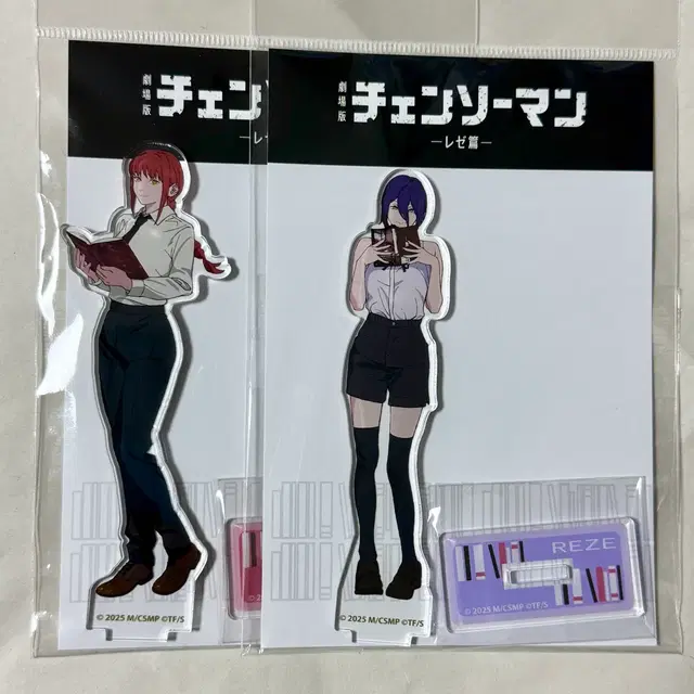 미개봉 체인소맨 레제+마키마 아크릴스탠드 서점 팝업 한정판