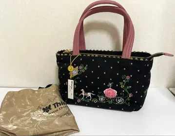 [ 미사용 ] 보관품 Think Bee! 핸드백 블랙 핑크 마차 신데렐라
