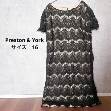 Preston & York 레이스 무릎 기장 원피스 16