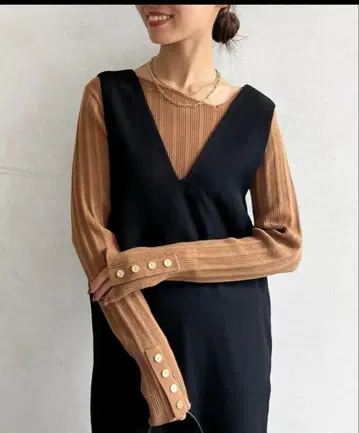 셰토와 Chez toi 아지메 스퀘어 니트