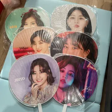 twice JIHYO 부채 6장 세트